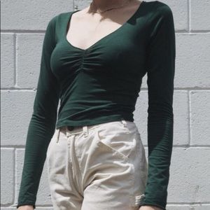 Brandy green gina long sleeve